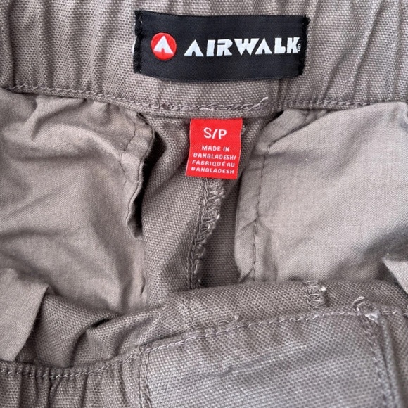 Airwalk Gray Canvas Cargo Pants Men’s Size S - Picture 4 of 6